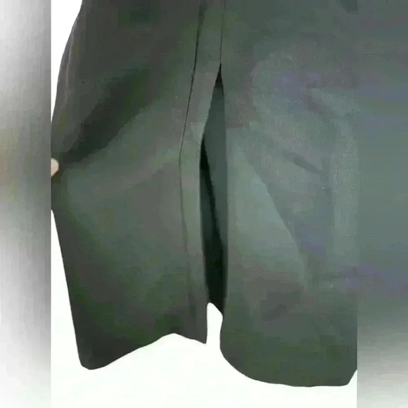 Rachel Comey Black cocktail halter peplum front slit dress Sz 2 - Picture 6 of 10